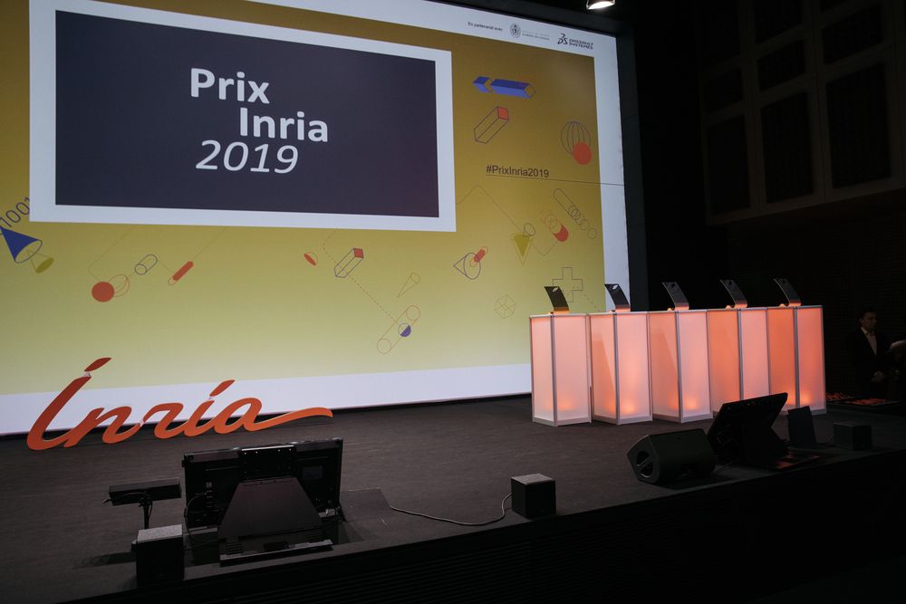 Cérémonie de remise des Prix Inria dans l'auditorium de Station F