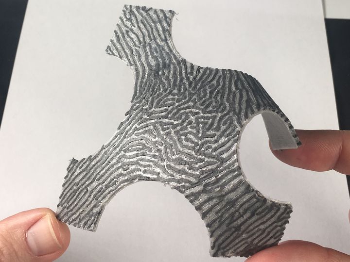 3D : surface zébrée