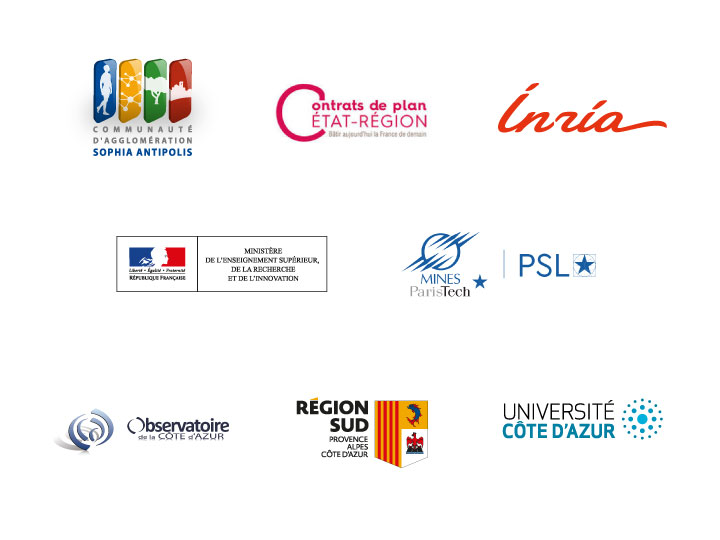 logos des partenaires et financeurs de la plateforme Opal