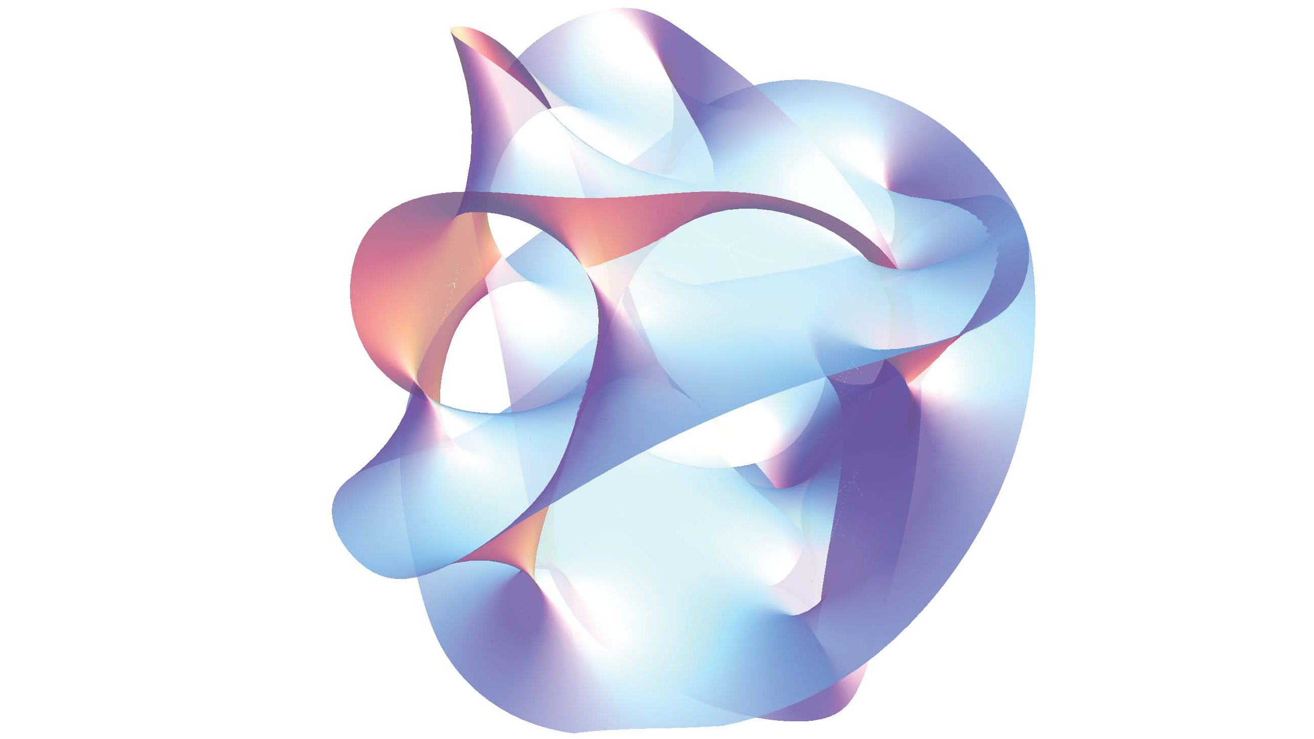 Illustration représentant une variété de Calabi Yau, intervenant en géométrie algébrique