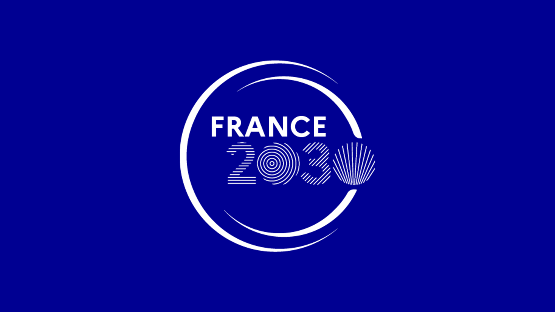 Logotype France 2030 blanc et bleu II