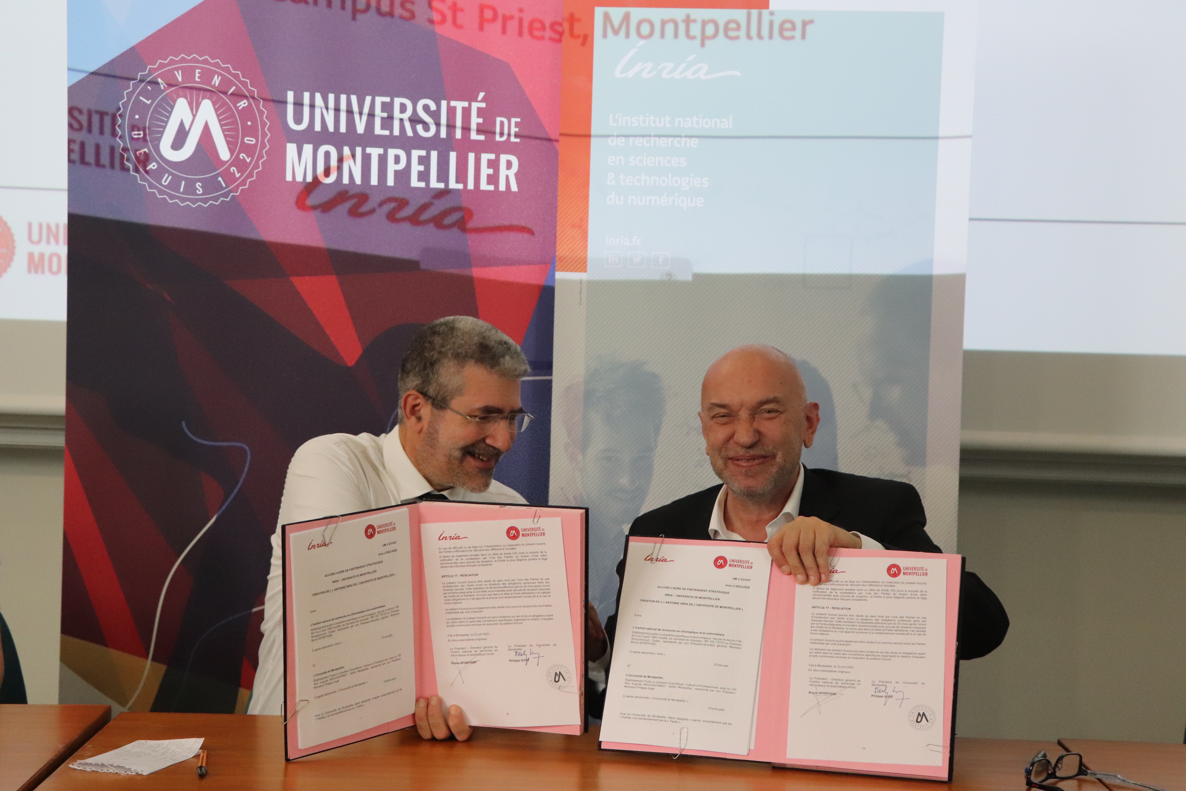 Signature Inria - Université Montpellier - Juin 2023