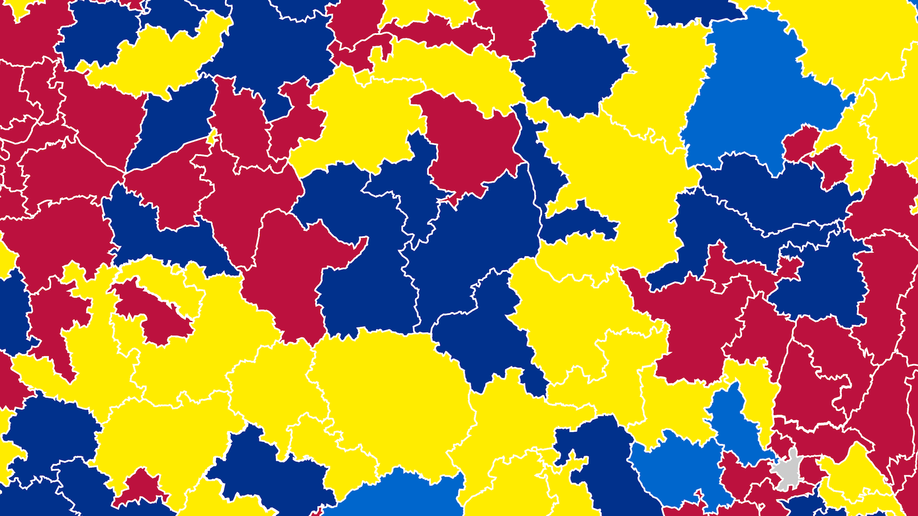 Carte des circonscriptions législatives françaises