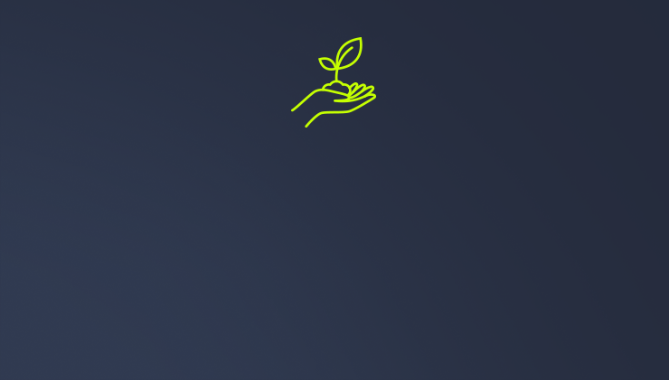 Pictogramme symbolisant un main et un plant