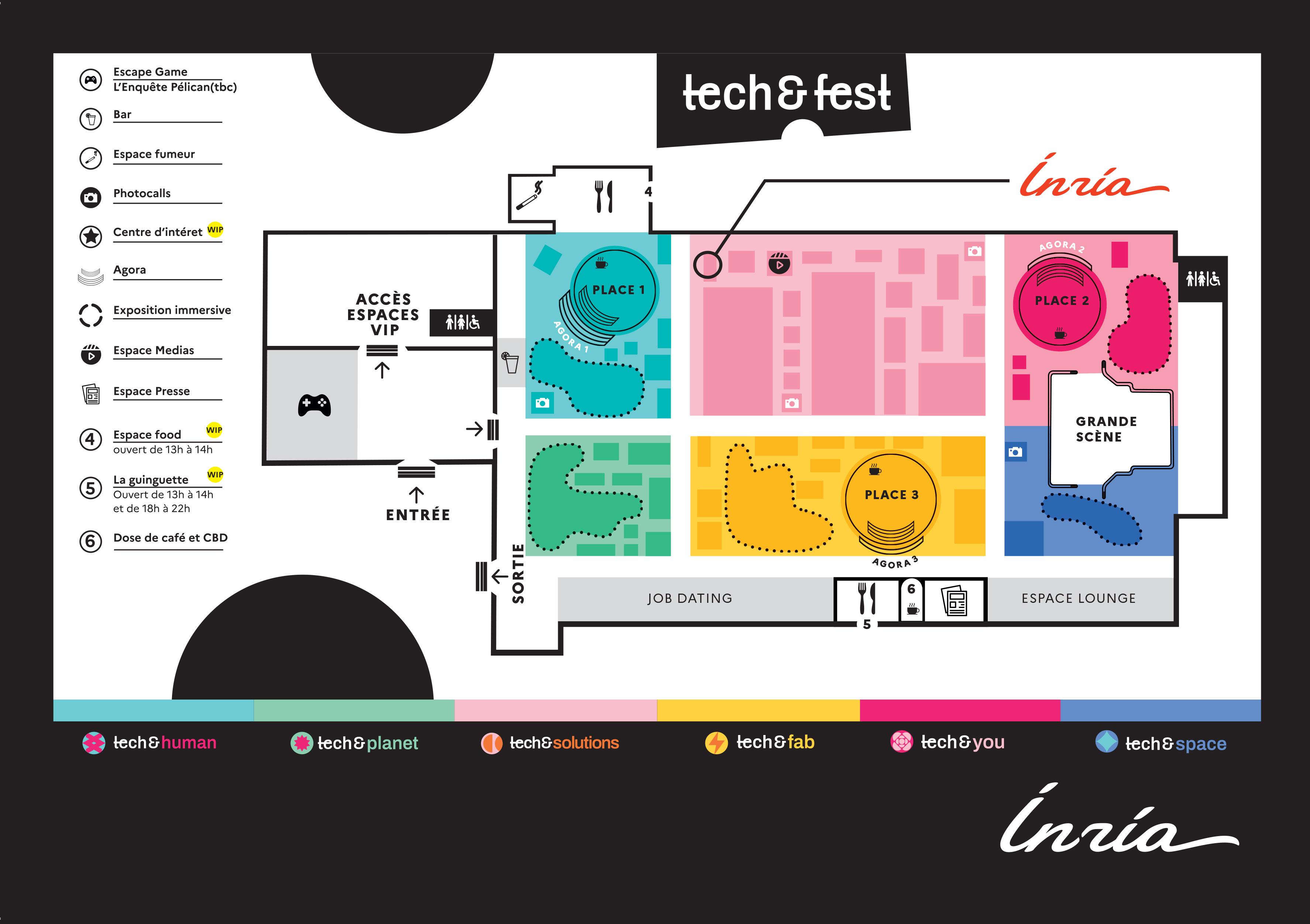 Plan du festival Tech&Fest